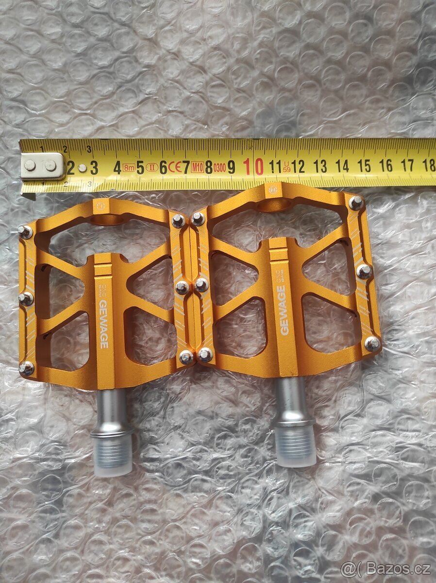 Duralové široké pedály ALU 7075 - 8