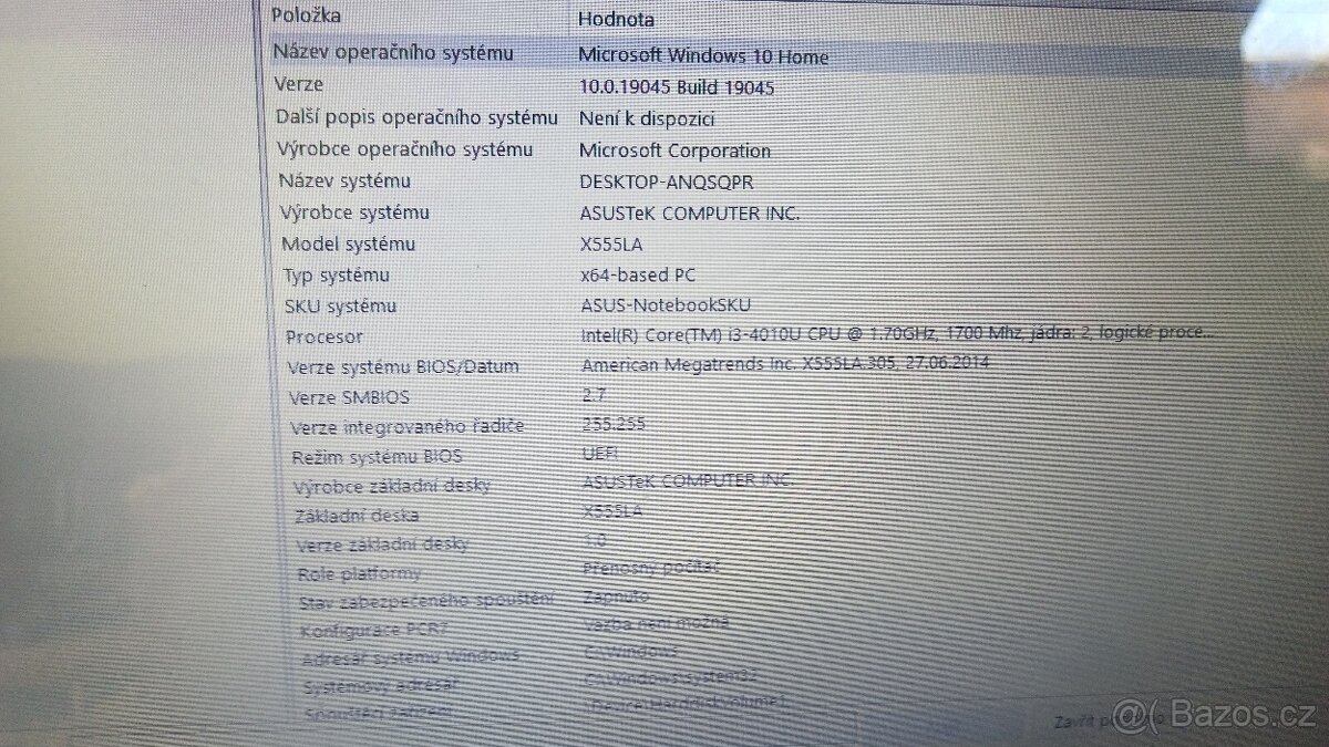 Asus X555L display 15,6" bezvadný stav - 8