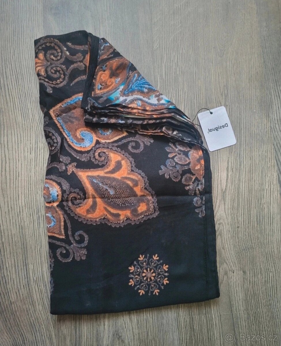 Desigual Deva Black nový dámský značkový šátek šála - 8