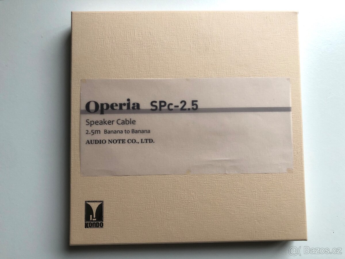 Reproduktorovy kabel Kondo Operia SPc 2.5 - 8