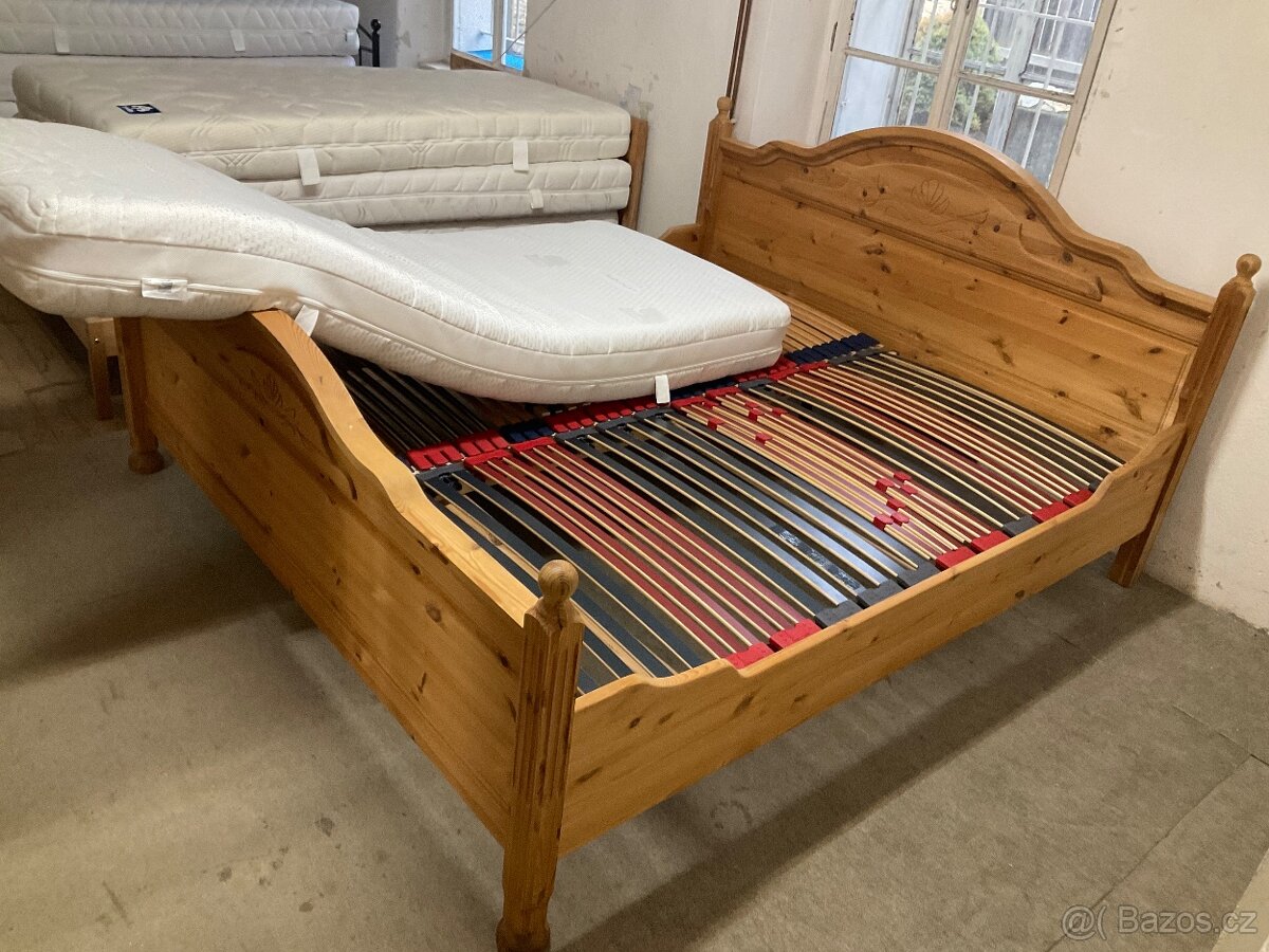 Prodám ložnici materiál voskované borovice - 8