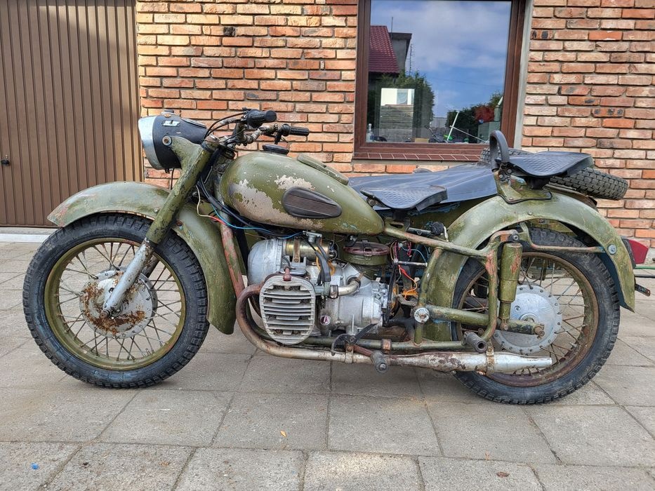 Dněpr,Ural-originál vojenský MW 750 s pohonem sajdy - 8