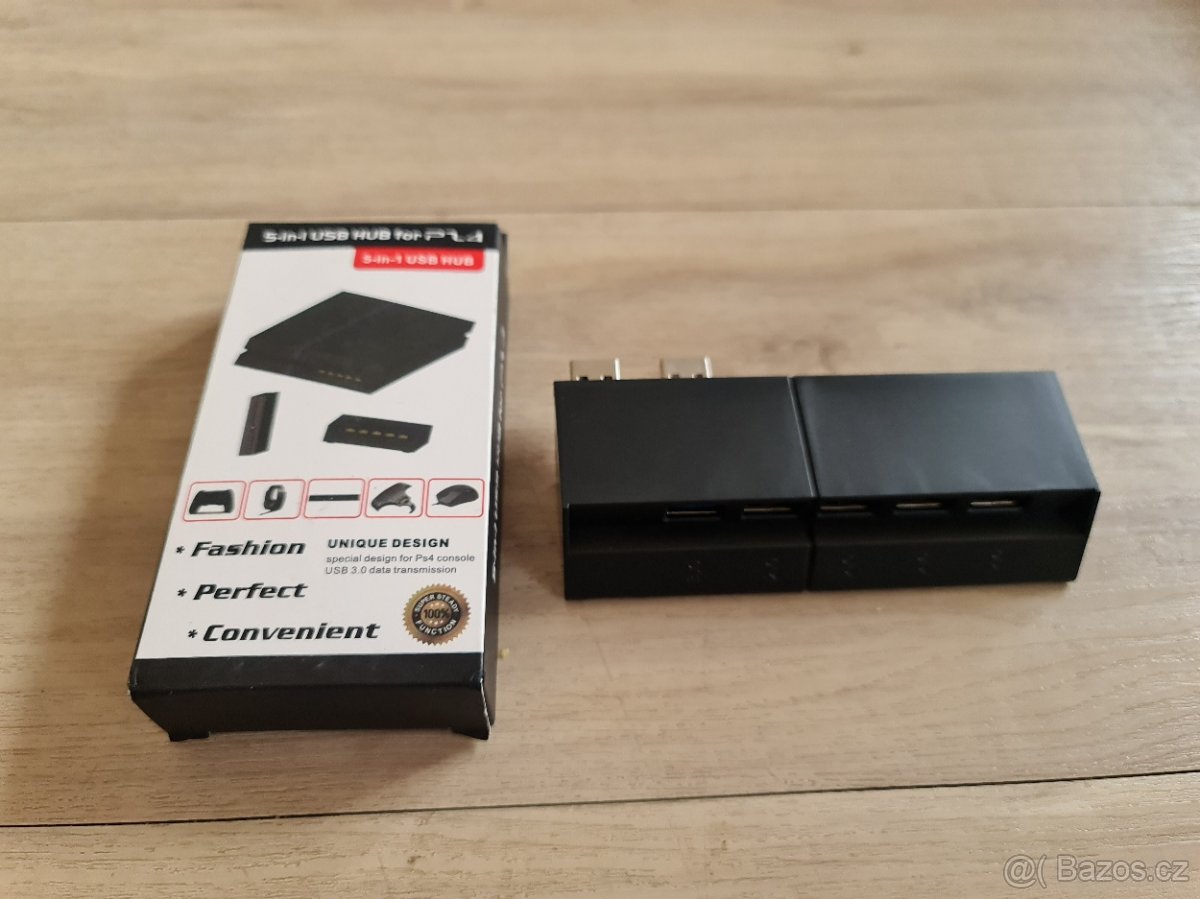 PS4 gamepad klávesnice + USB HUB - nové - 8