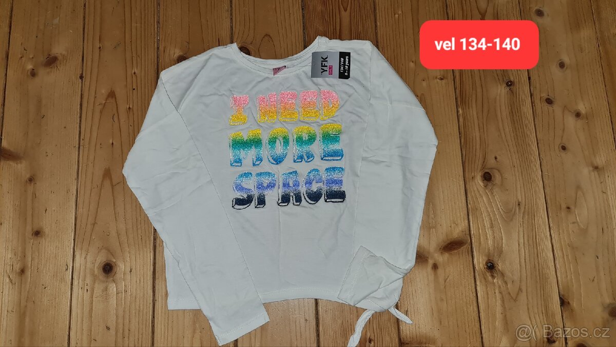 Vel 134-140 sety,mikiny,trička,leginy - 8