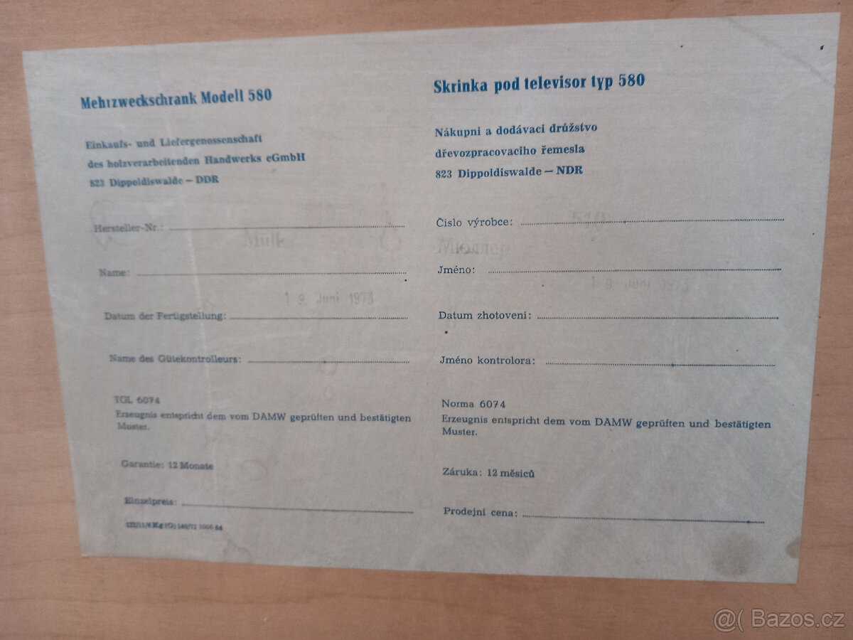 Skrinka pod televizor - typ 580 - 8