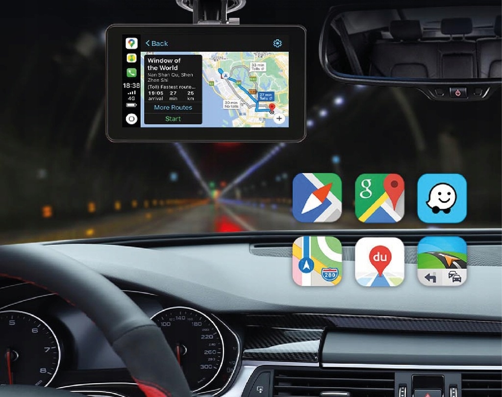 Monitor do auta Symfony W706 - Carplay Android Auto - 8