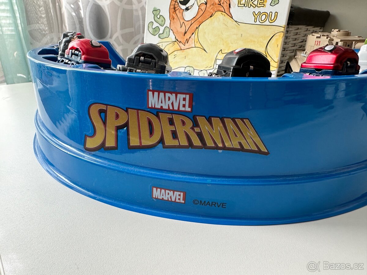 Spiderman BATTLE CUBES Aréna + 8 kostek- jako NOVÉ - 8