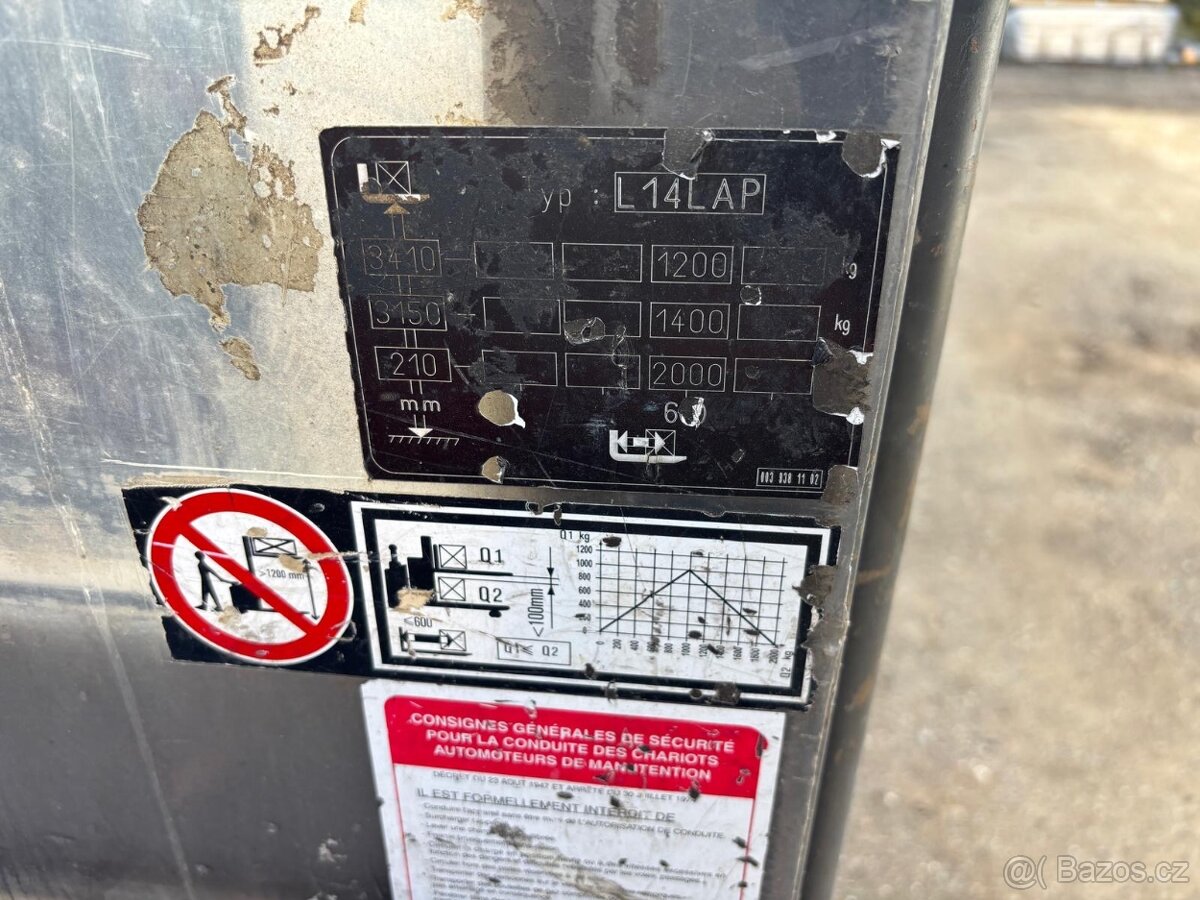 Elektrickývysokozdvižný vozík Linde L14AP - 8