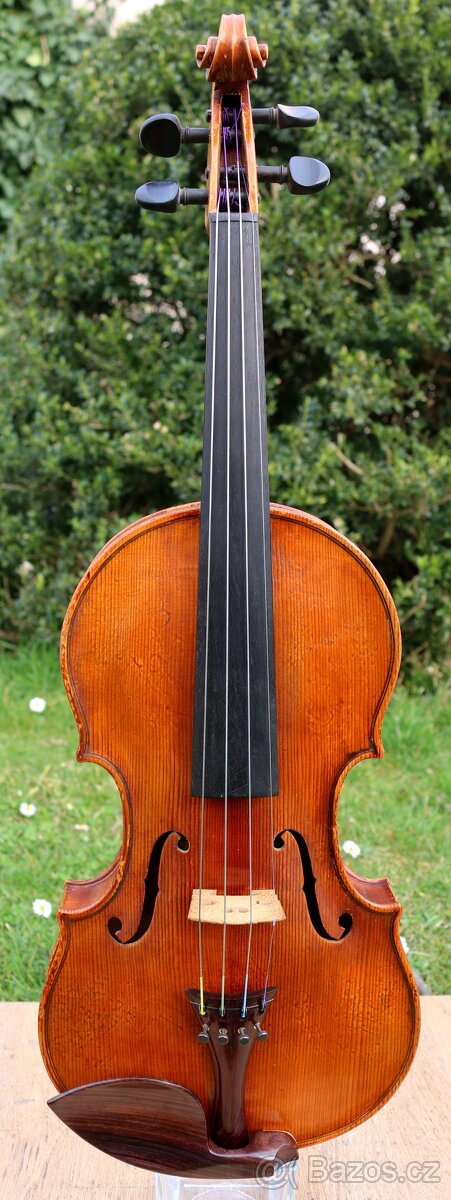 Staré německé housle s silnym zvukem dle David Techler - 8