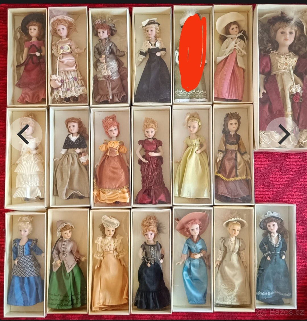 Porcelánové panenky Dámy minulých epoch - 8