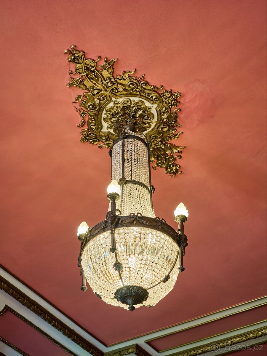 Velký starožitný lustr Ludvík XVI - Hruška - 8