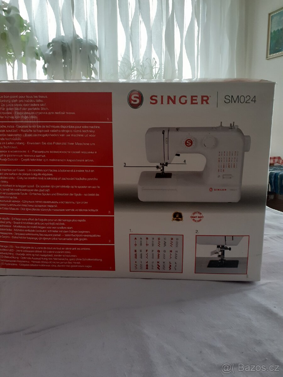 Šicí stroj, značka SINGER SM024 - RD. - 8