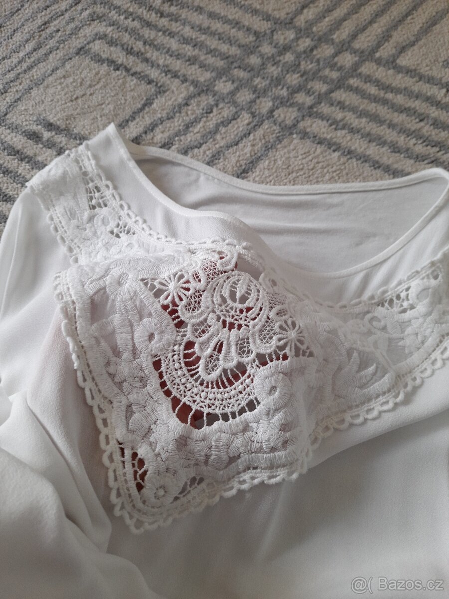 Bílá halenka Lindex (vel. L) - 8