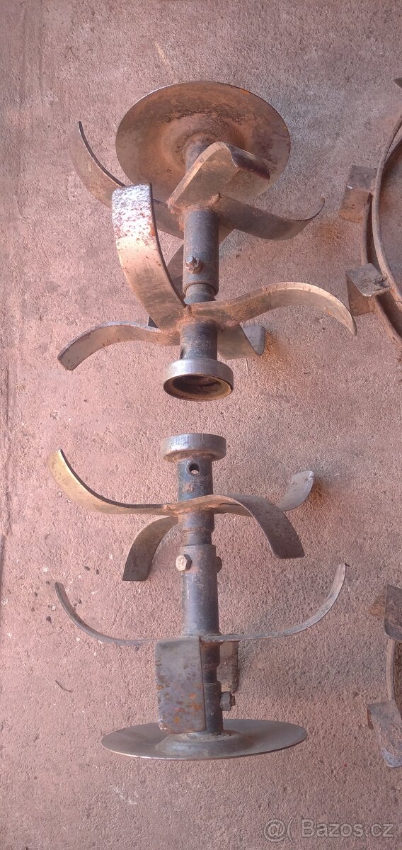 Kultivátor, bubnová sekačka 80cm, příslušenství - 8