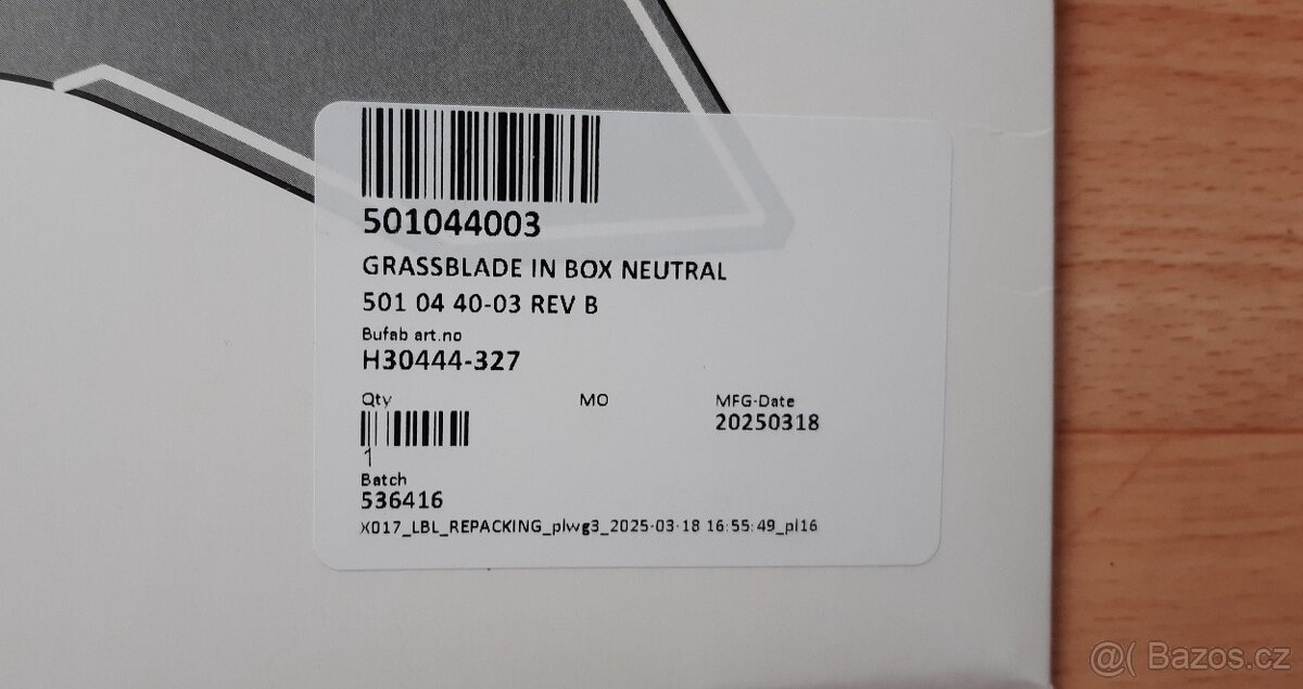 Nový travní nůž 3 zuby 350 - 3T Husqvarna + příslušenství - 8