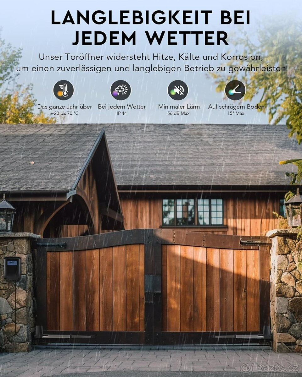 Pohony na dvoukřídlou bránu se zárukou až do 2x300kg - 8