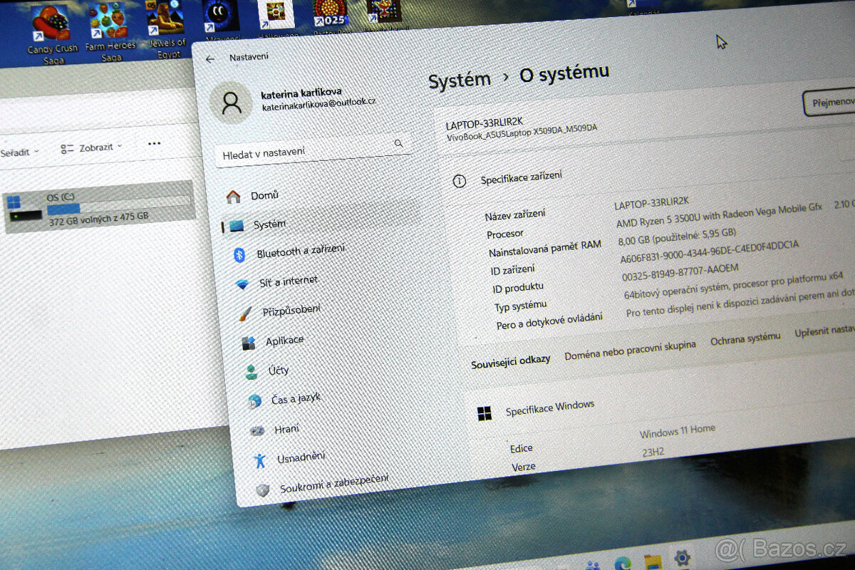Notebook Asus 15 M509DA-EJ025T / 8GB / 512 SSD - 8