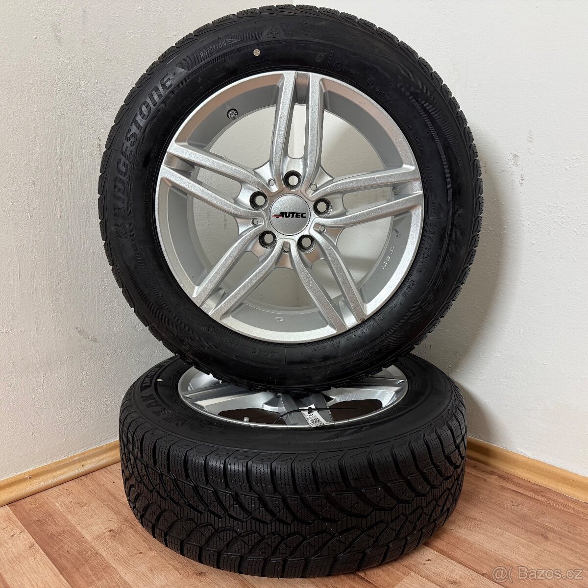 AUDI/VW/ŠKODA 5x112 R16 ET52+ZIMNÍ 205/60R16 7,5mm - 8