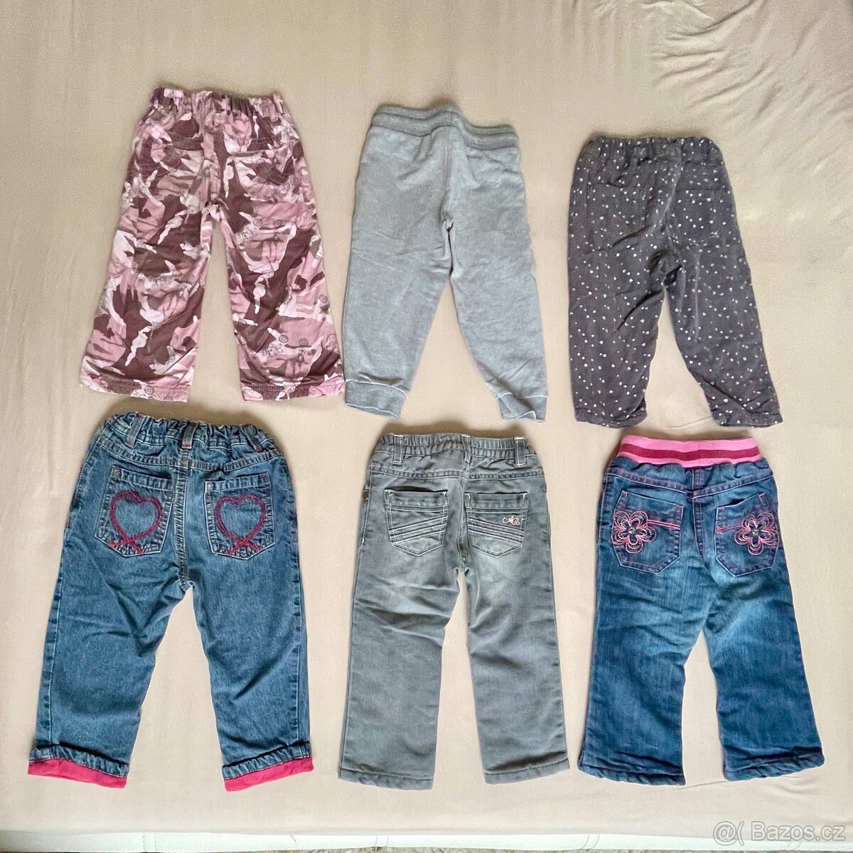 Dívčí kalhoty - set 6 kusů - 8