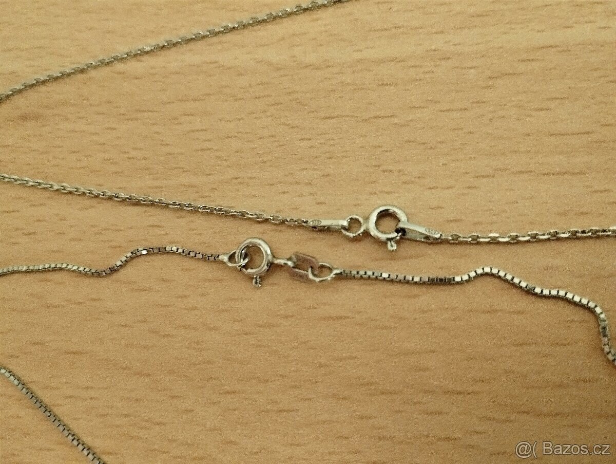 Stříbrné řetízky. - 8
