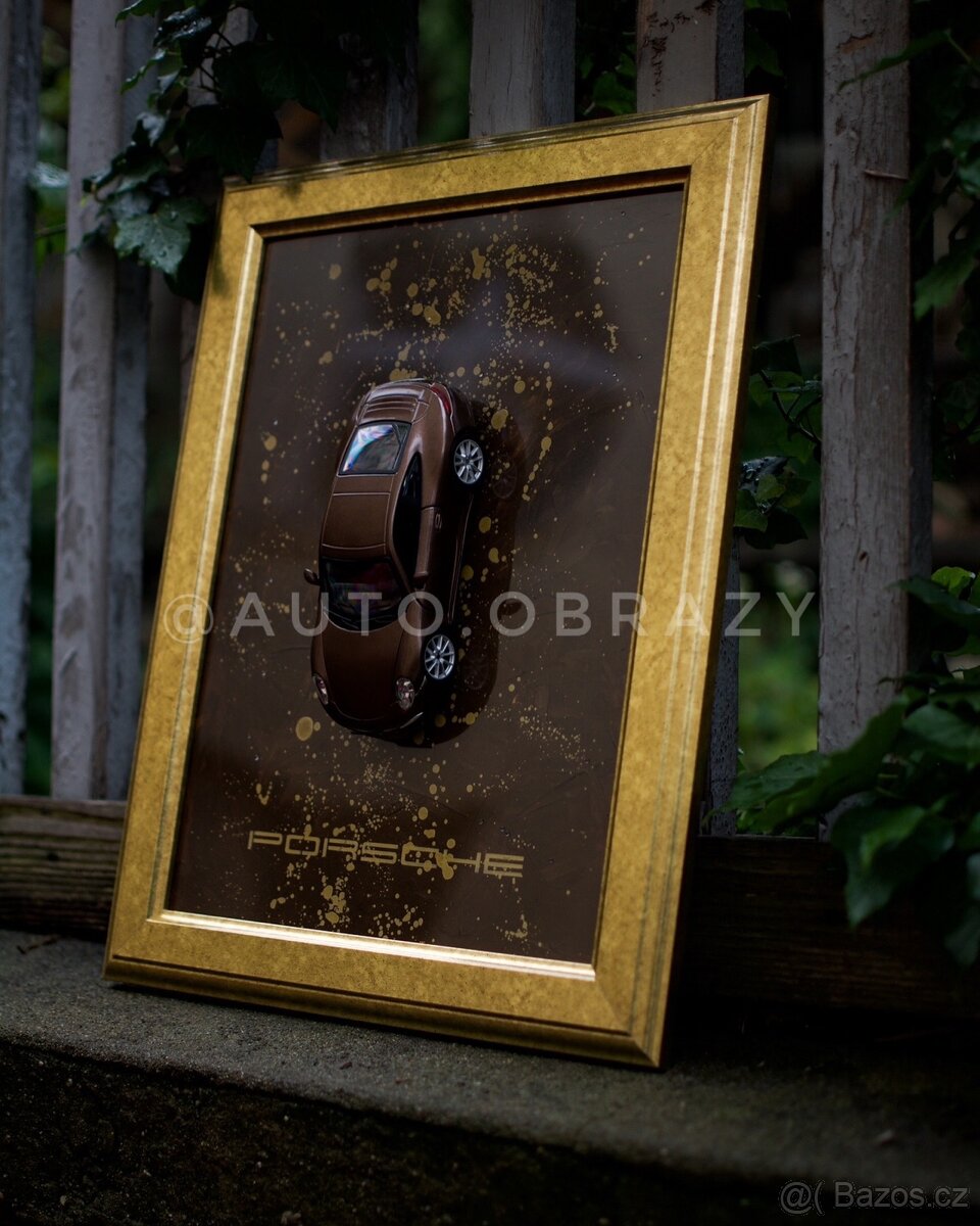 3D auto obraz Porsche carrera S - 8