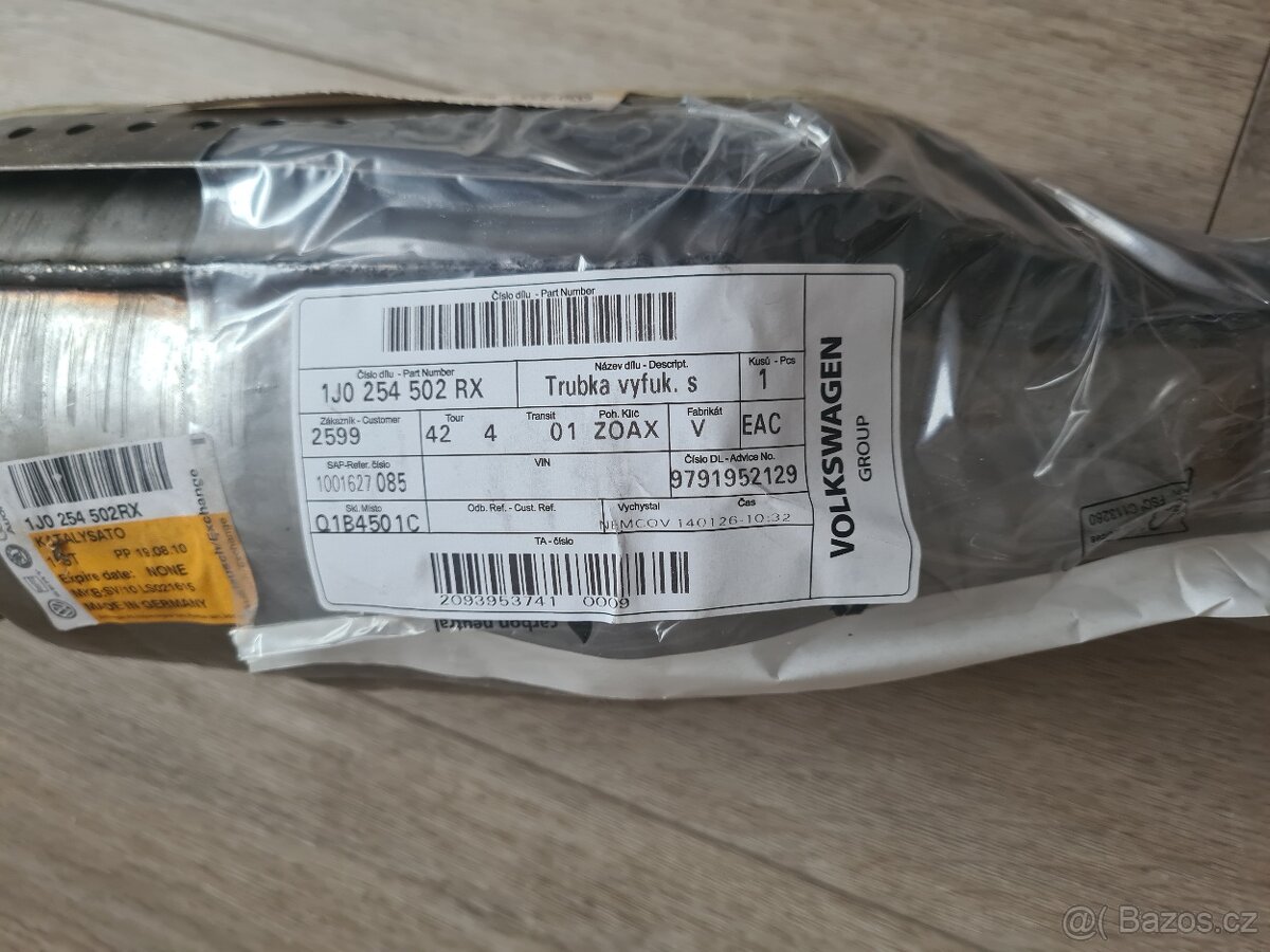 NOVÝ Výfuk s katalyzátorem Octavia 1, 1.6 ORIGINÁL - 8