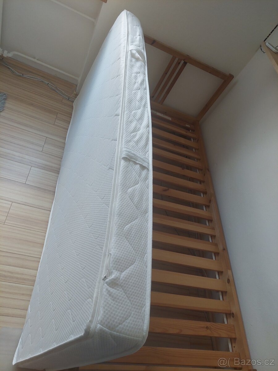 Dřevěná postel 90x200 - 8