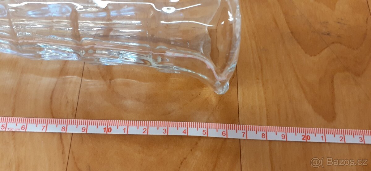 Vázička masivní, lisované sklo, Art Deco, LORD, R. Schroter - 8