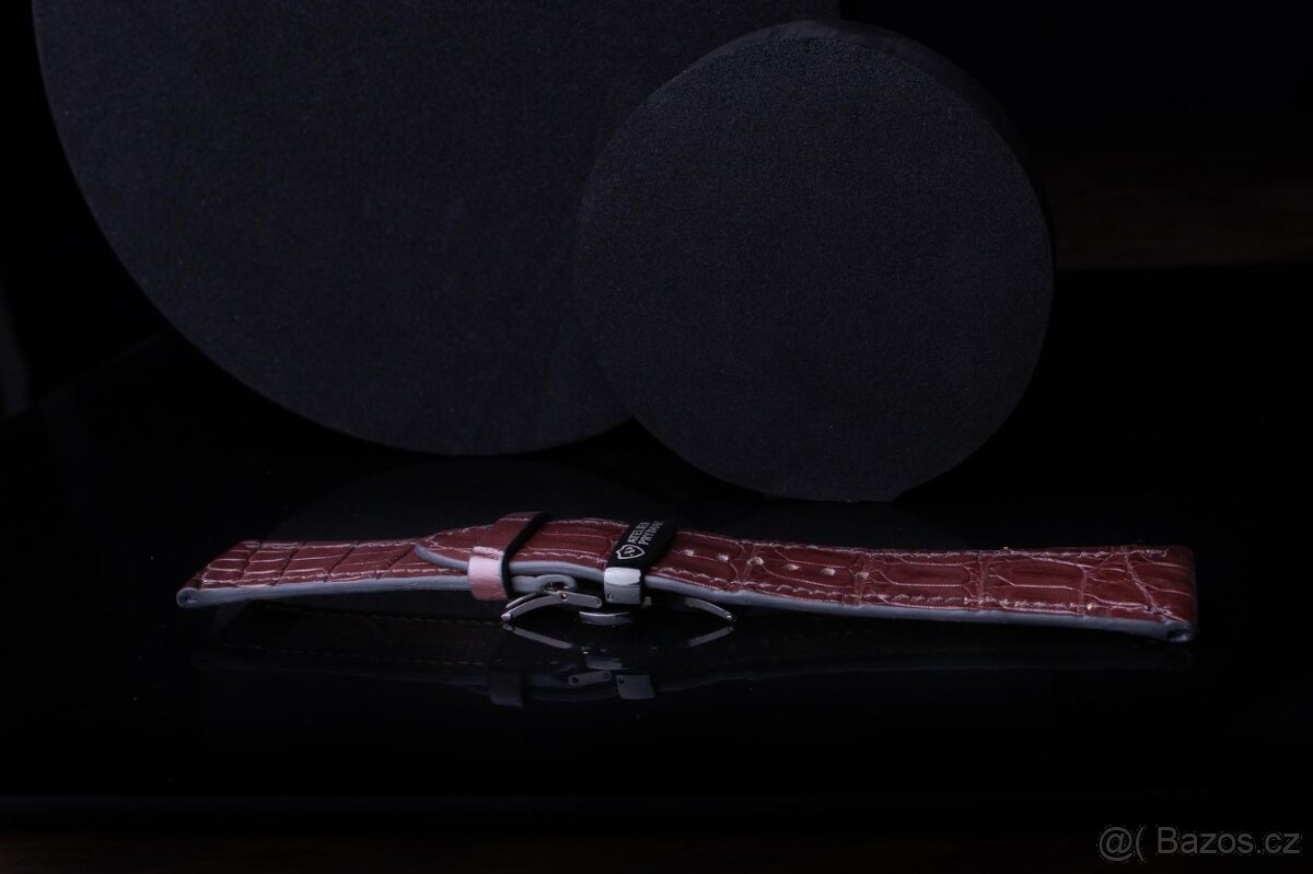 Hnědý řemínek AP Croco Heritage z krokodýlí kůže - 8