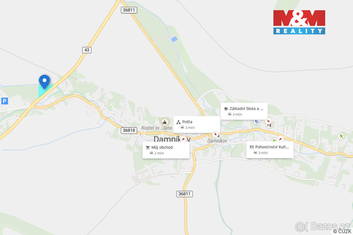 Prodej pozemku k bydlení, 5033 m², Damníkov - 8