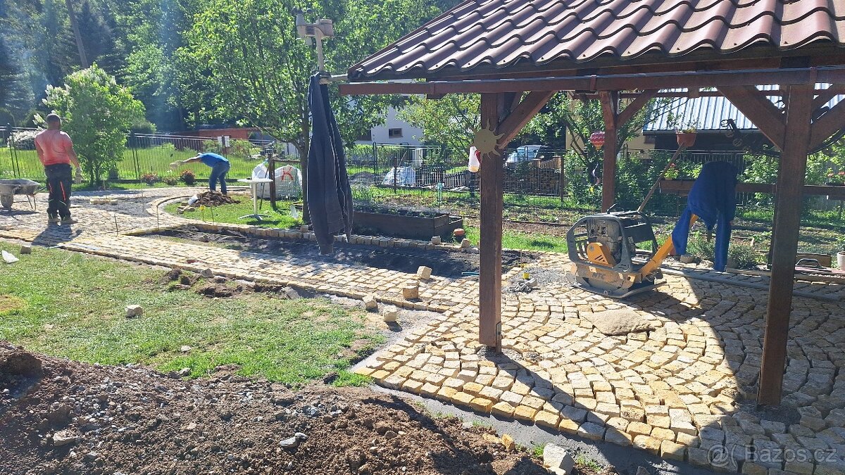 Pokládka žulových Kostek - 8