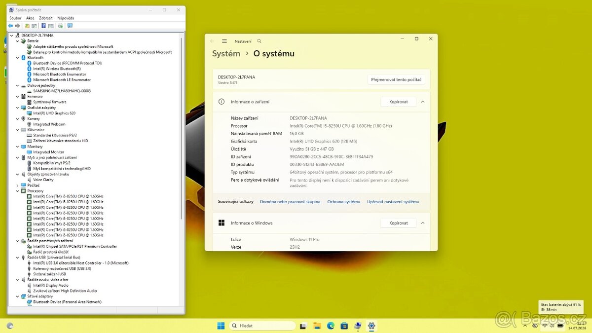 DELL 5471 /i5-8250/16GB/SSD480GB/UHD/FULLHD/WIN11/ZÁRUKA - 8