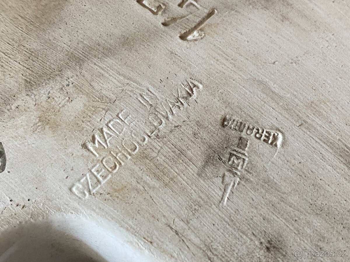 kočka keramická stará kočka figurka plastika soška socha - 8