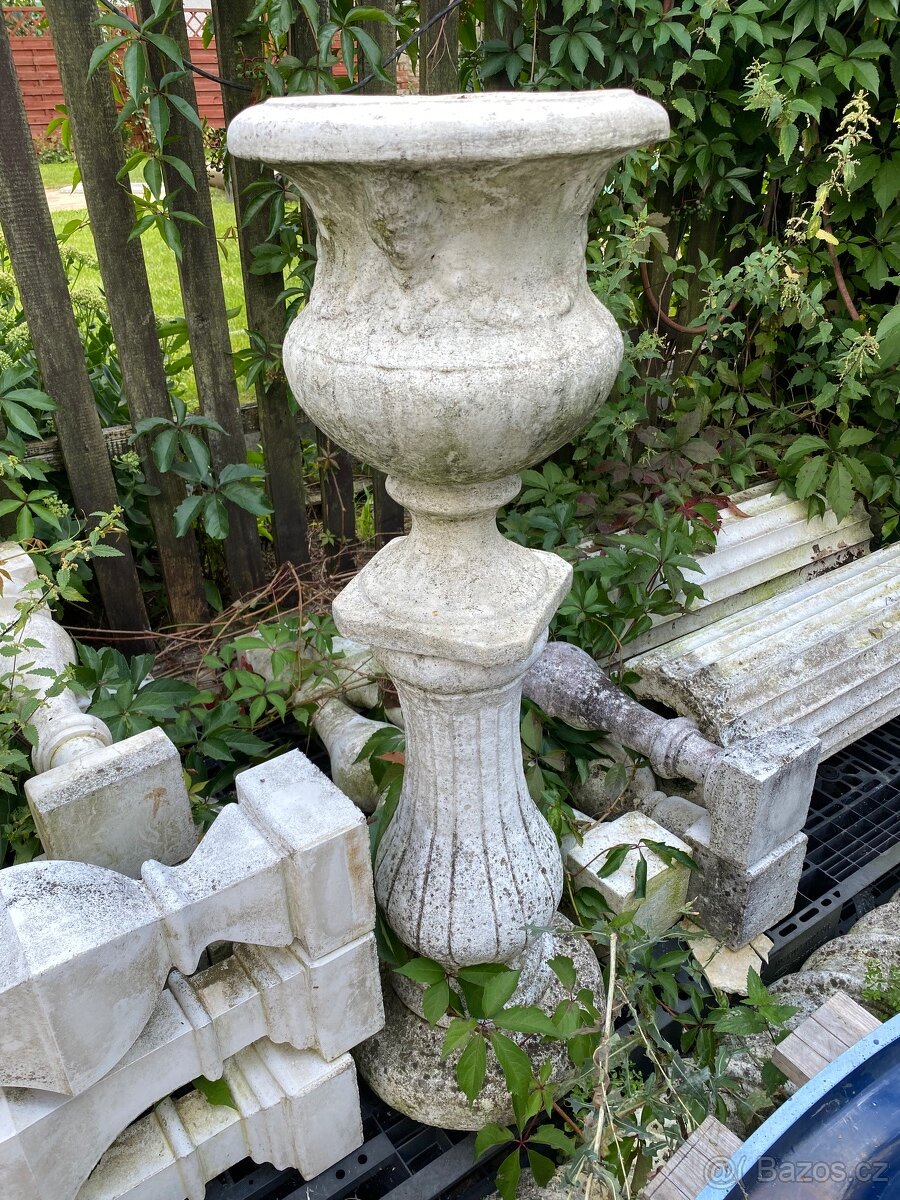 Betonové vázy, květináče, sloupy, podstavce, stolky TV - 8