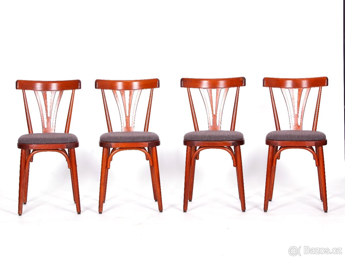 4x těžké masivní židle po přečalounění. - 8