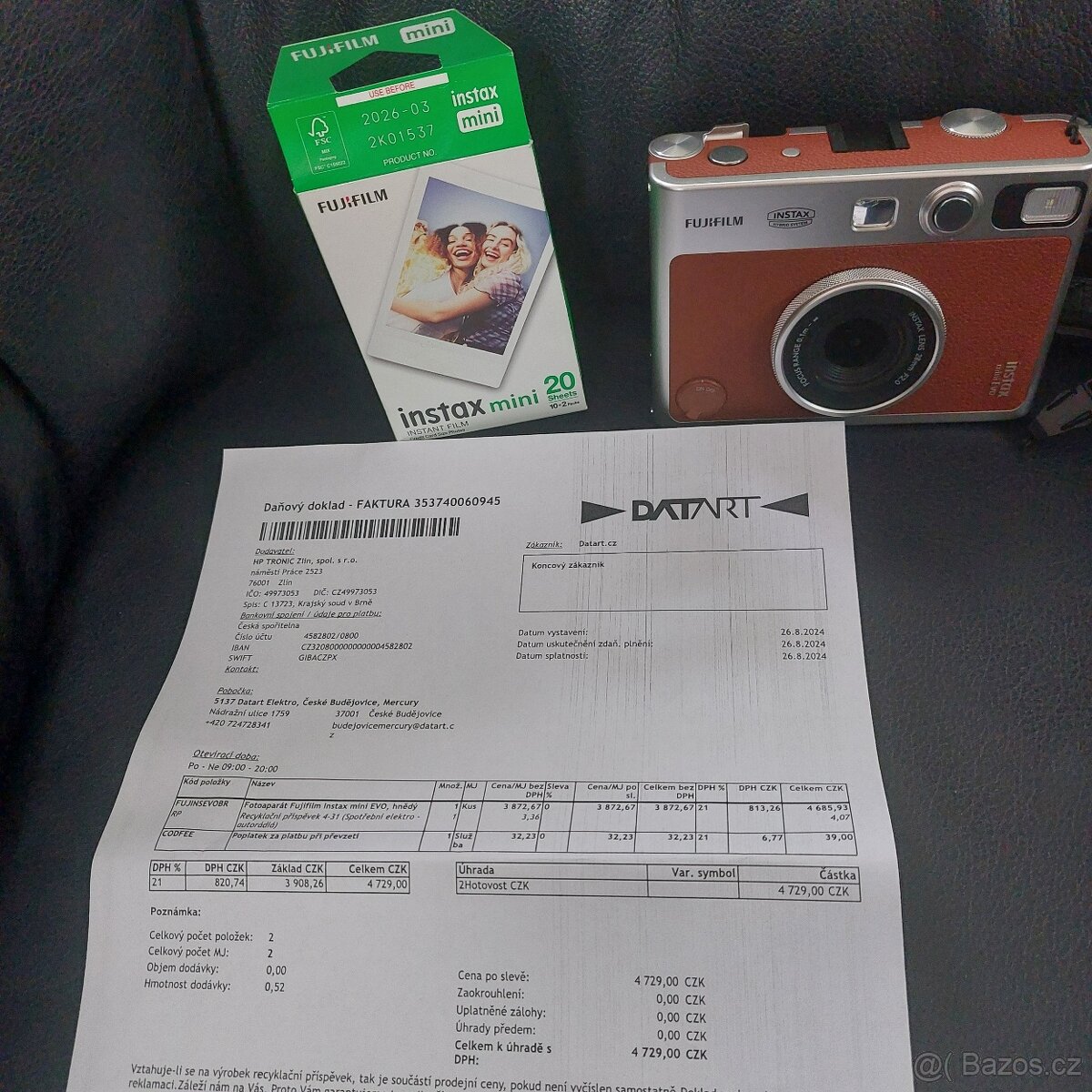 Instantní fotoaparát Fujifilm Instax mini EVO,DOKLAD,ZÁRUKA - 8