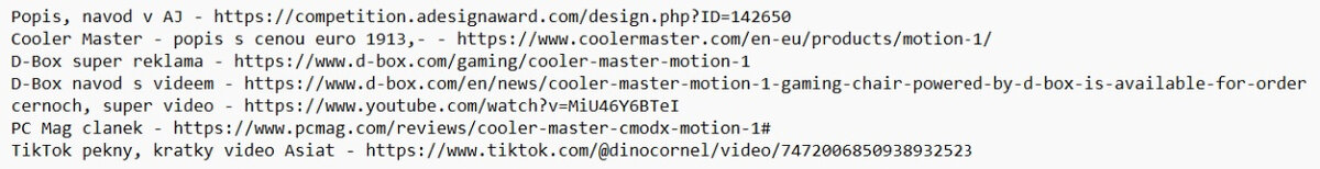 Herní křeslo gaming chair haptic Motion 1 by CoolerMaster - 8