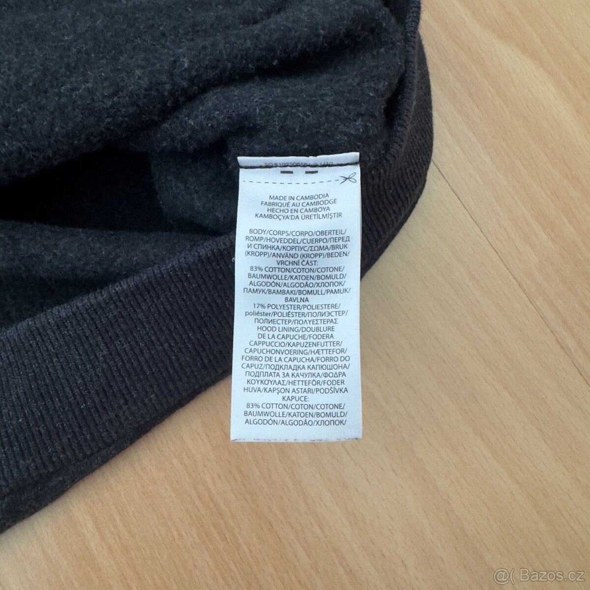 Ralph Lauren Polo černošedá mikina s kapucí | vel. M - 8