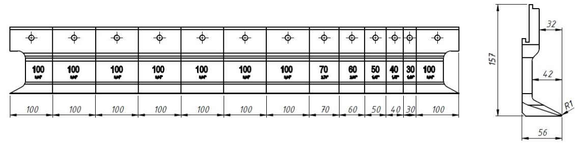 Manuální ohýbačka plechu ERBEND, model UFA 1015 - 8