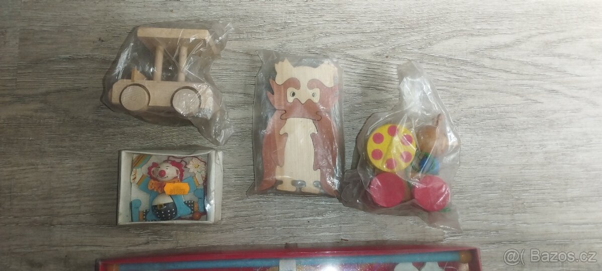 Tofa-staré dřevěné hračky-origo nepoužité - 8