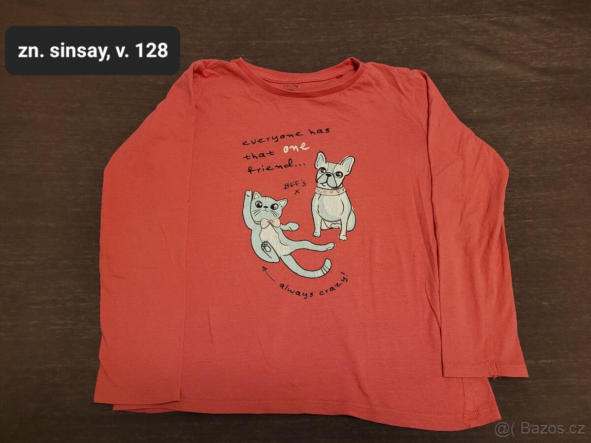 Trička, mikina, šaty a legíny pro holku, v.122 až 140 - 8