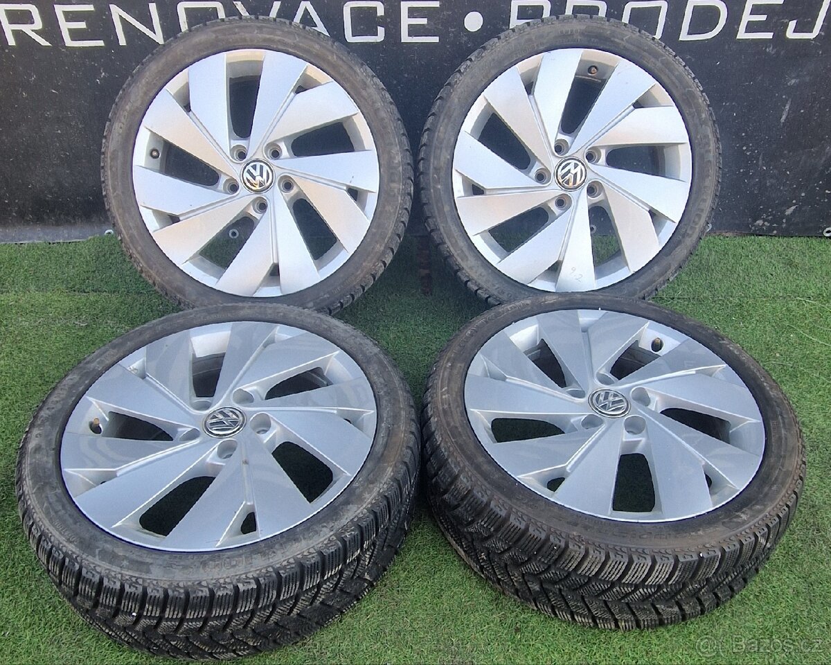 5x112 vw golf 8 R17 +❄️ zimní pneu ZÁNOVNÍ STAV - 8