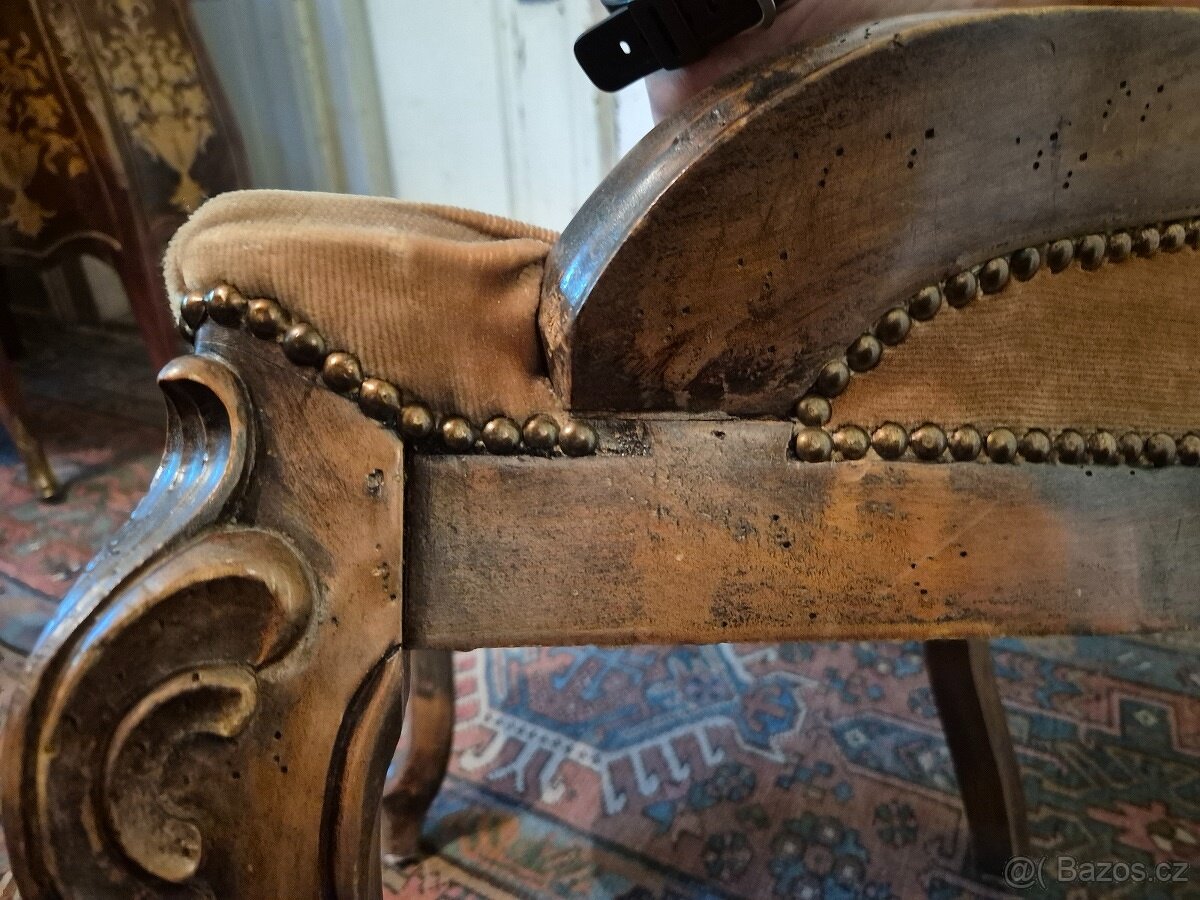 STAROŽITNÉ VIKTORIÁNSKÉ KŘESLO - 8