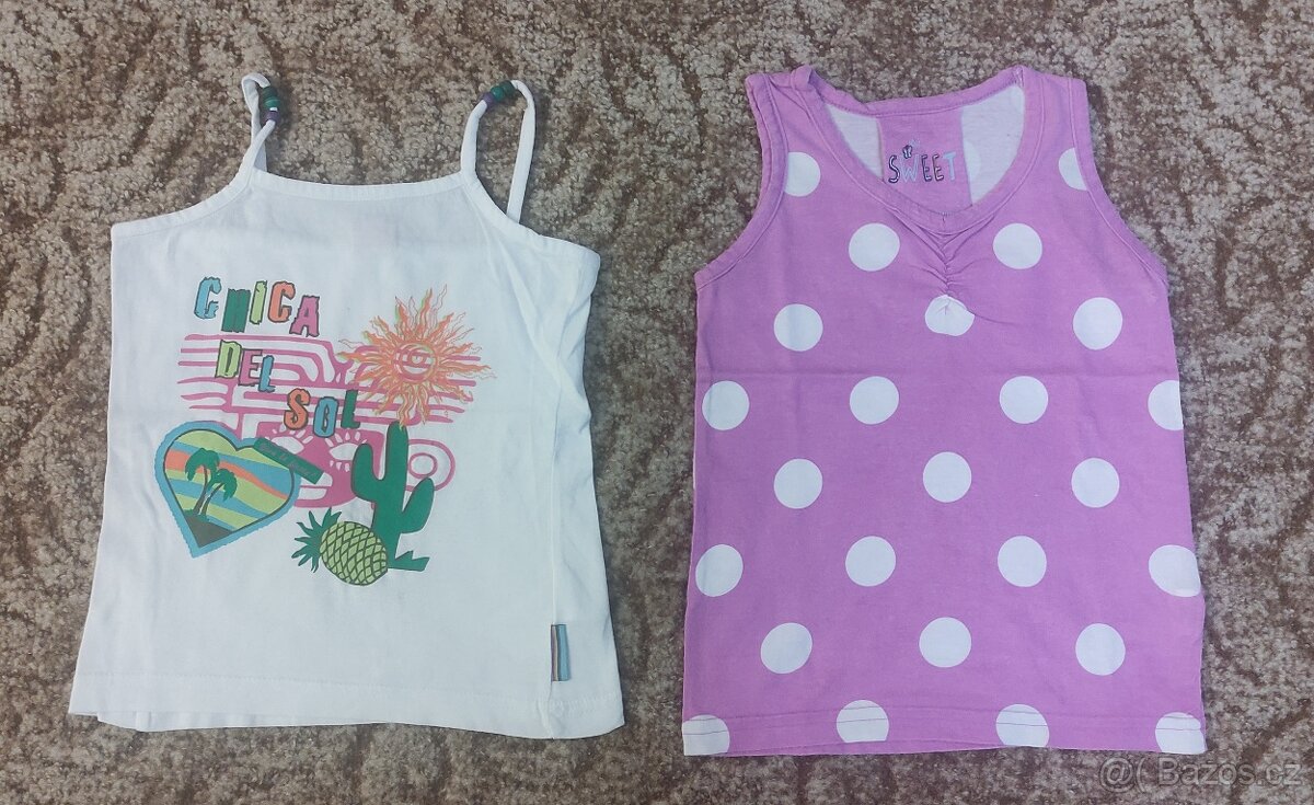 Dívčí trička vel.6m, ,98, 104/110 - 8