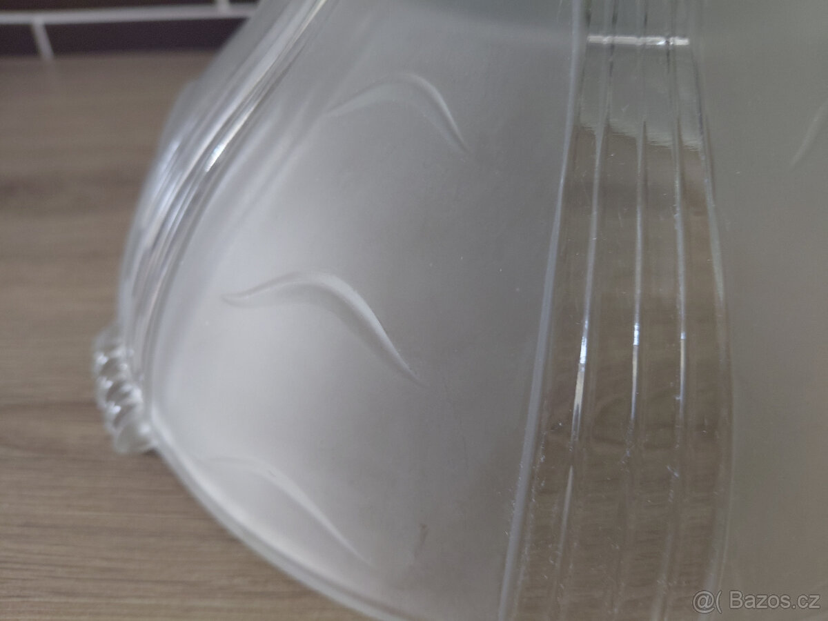 Retro mísa z čirého skla ART DECO - 8