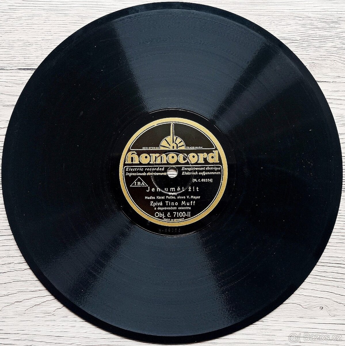 Sada 2 - 5 československých šelakových gramodesek 1930-1932 - 8