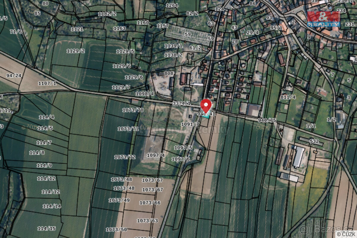 Prodej zahrady, 625 m², Mšeno, ul. Na Tržišti - 8