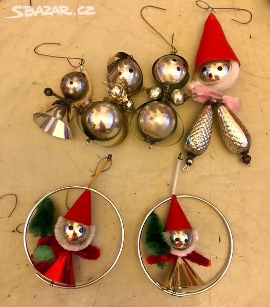 mix starých vánočních ozdob 70-80.léta i starší - 8