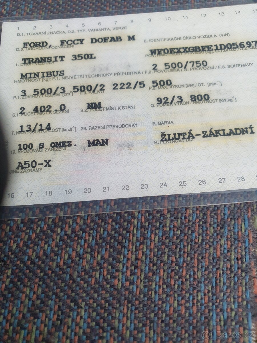 Prodám Ford Tranzit 13+1 - 8