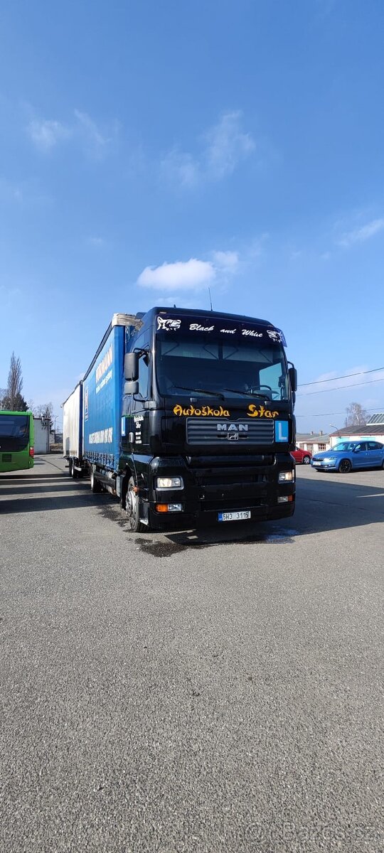 Tandem souprava MAN TGA 18.410 BDF + Wecon 18t autoškola - 8